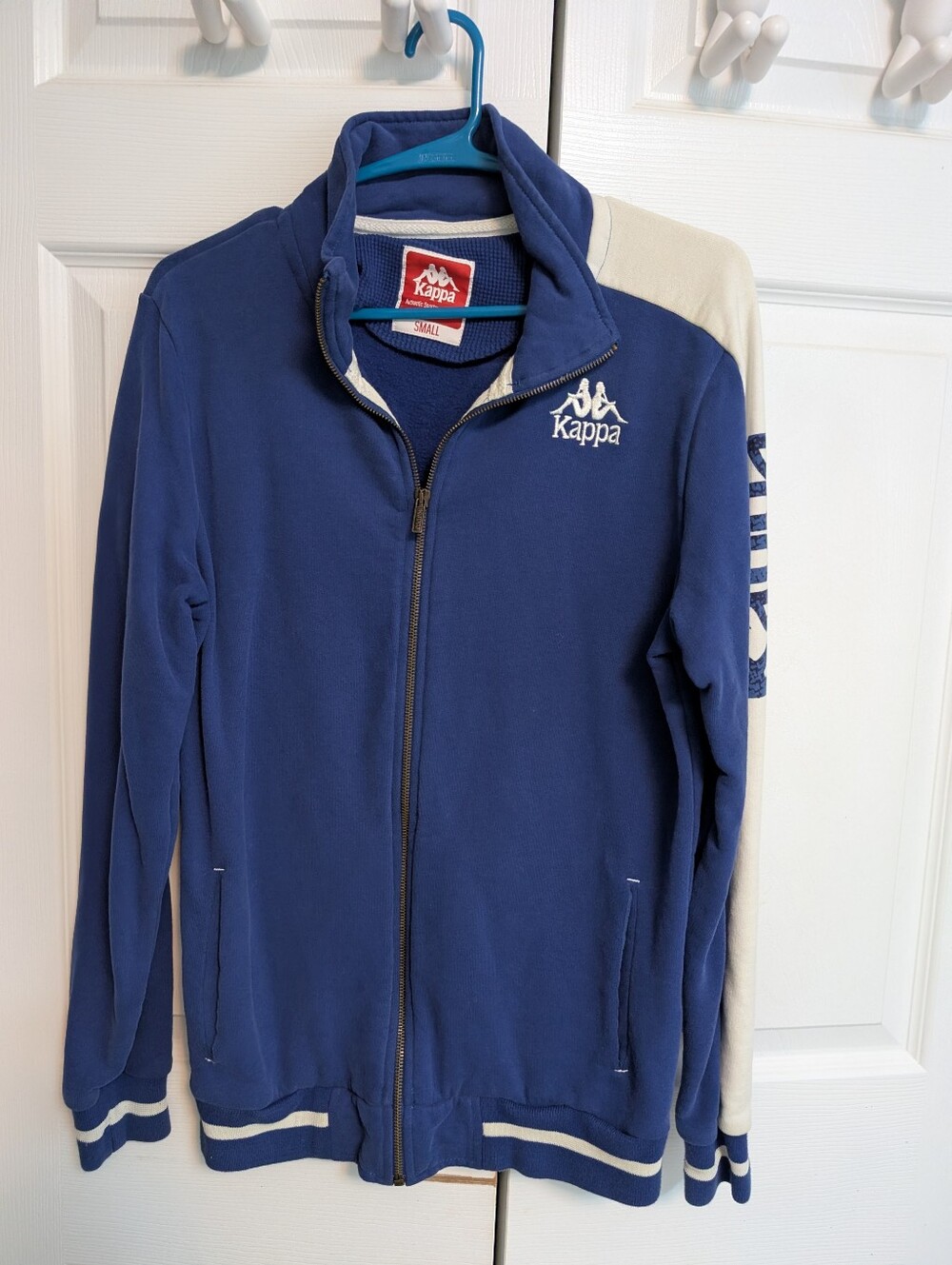 Kappa Authentic Sportswear Royal Blue Full-Zip Track Jacket Sweatshirt Small